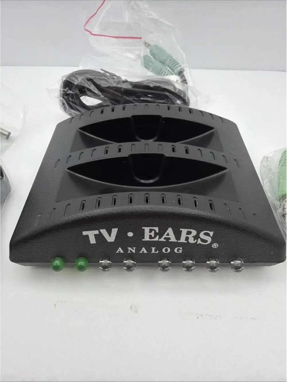 TV Ears Wireless Hearing Analog Transmitter Dual Charger Base Only, Tested New